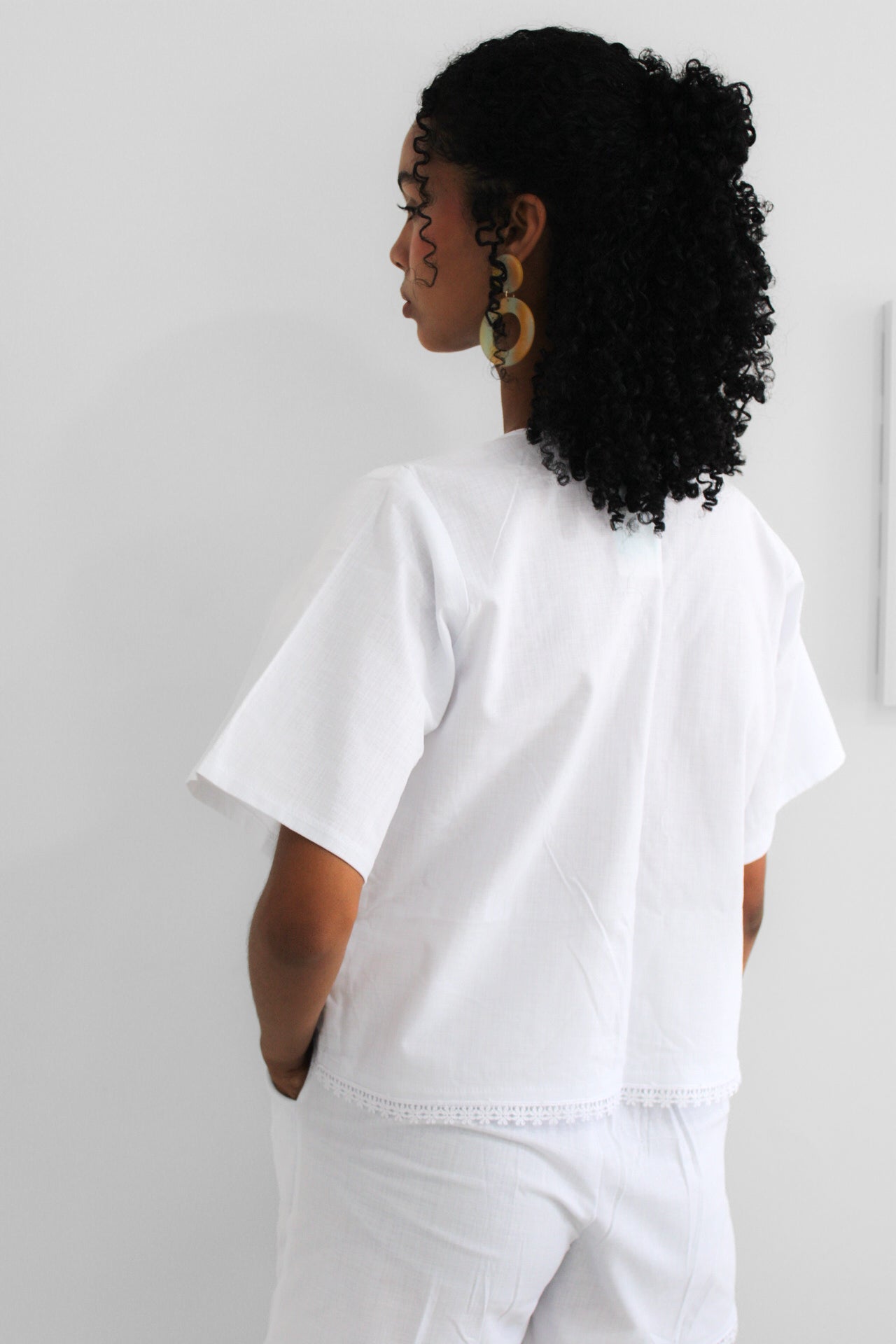 Blusa Bohio blanca