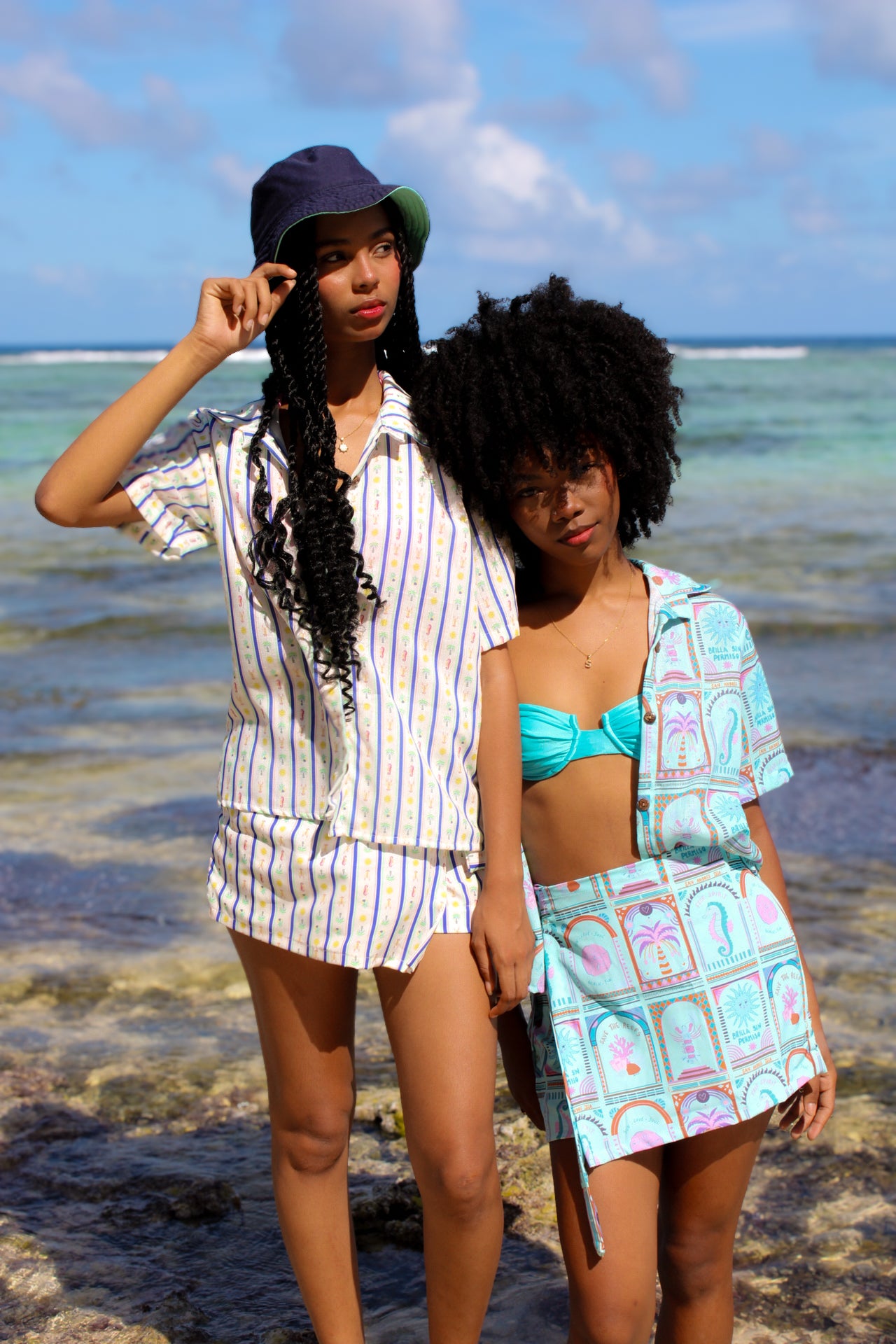 Faldashort Praia rayas