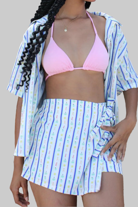 Faldashort Praia rayas