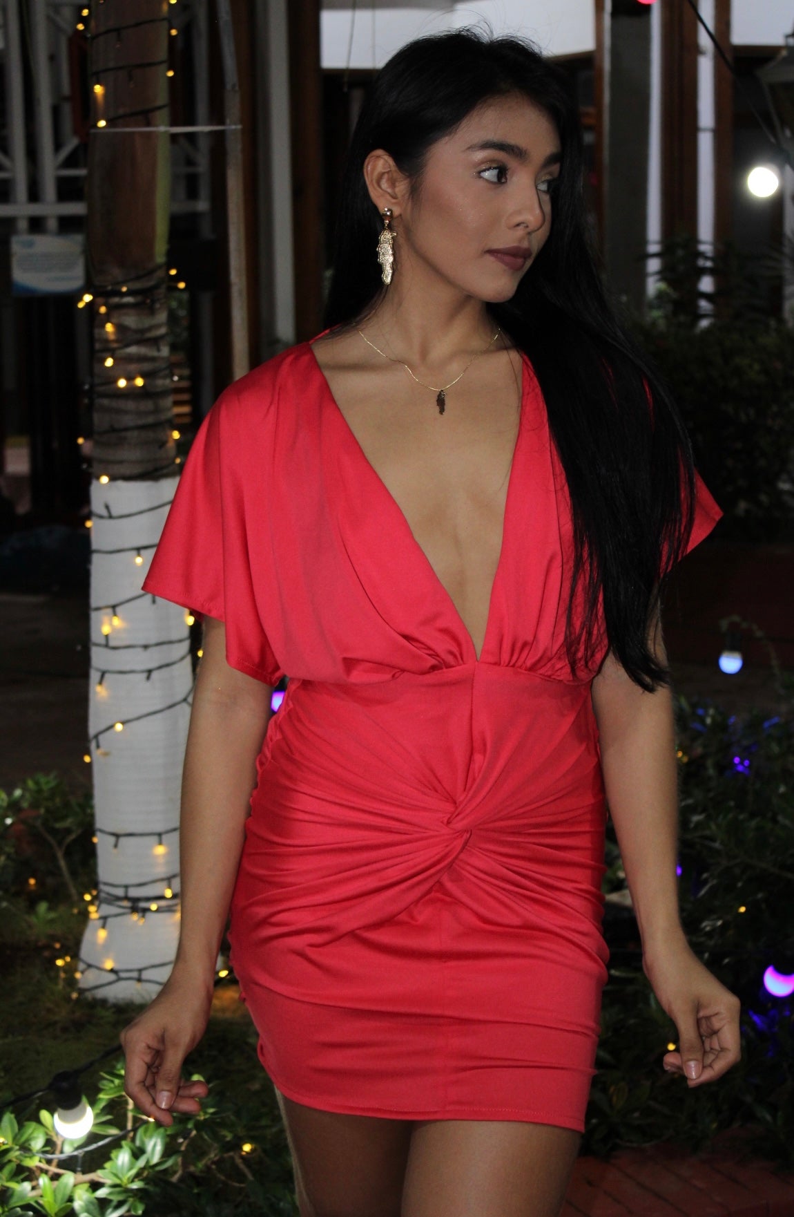 Vestido Delilah coral
