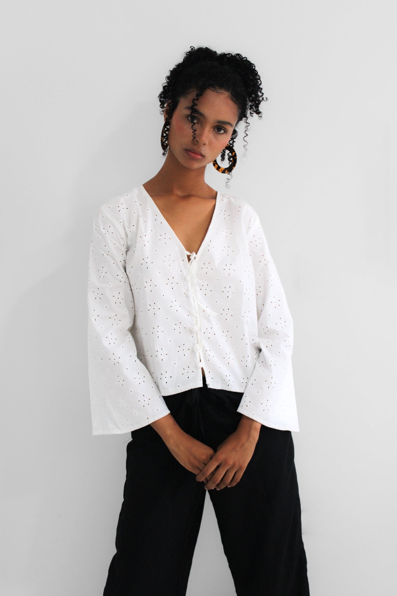 Camisa sunflower blanca