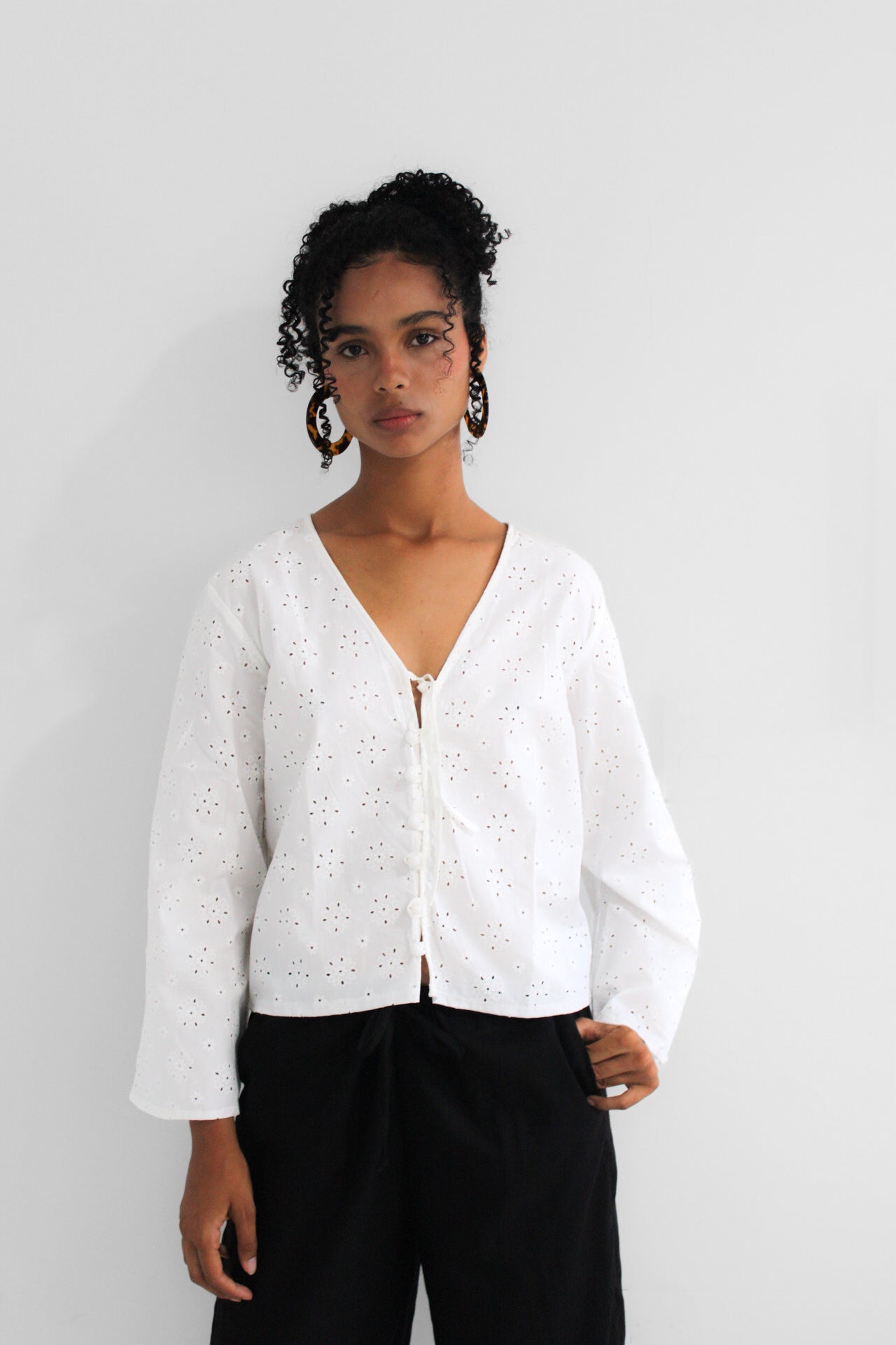 Camisa sunflower blanca