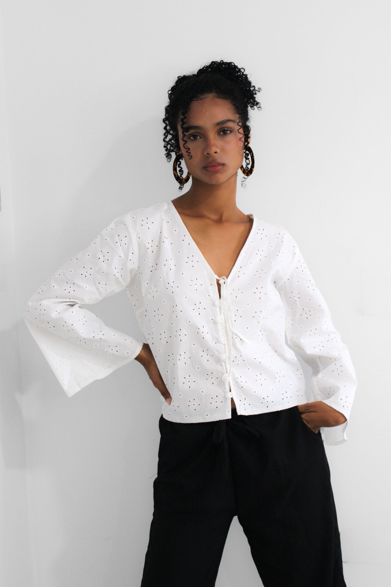 Camisa sunflower blanca