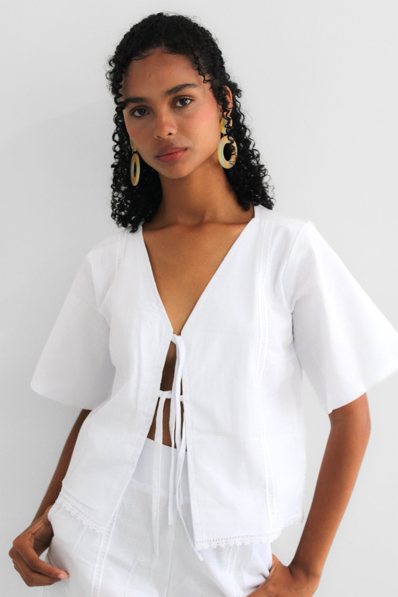 Blusa Bohio blanca