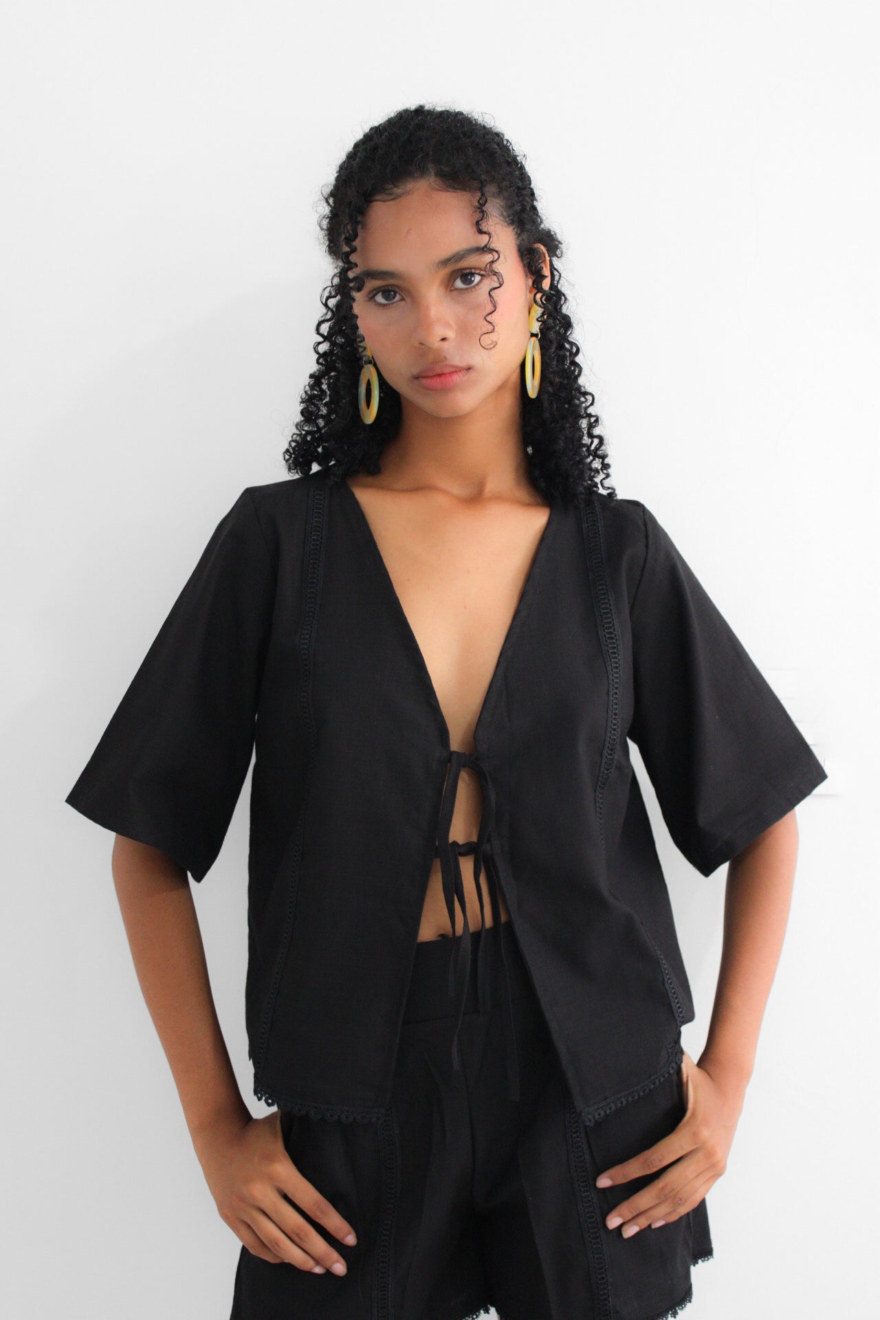Blusa Bohio negra