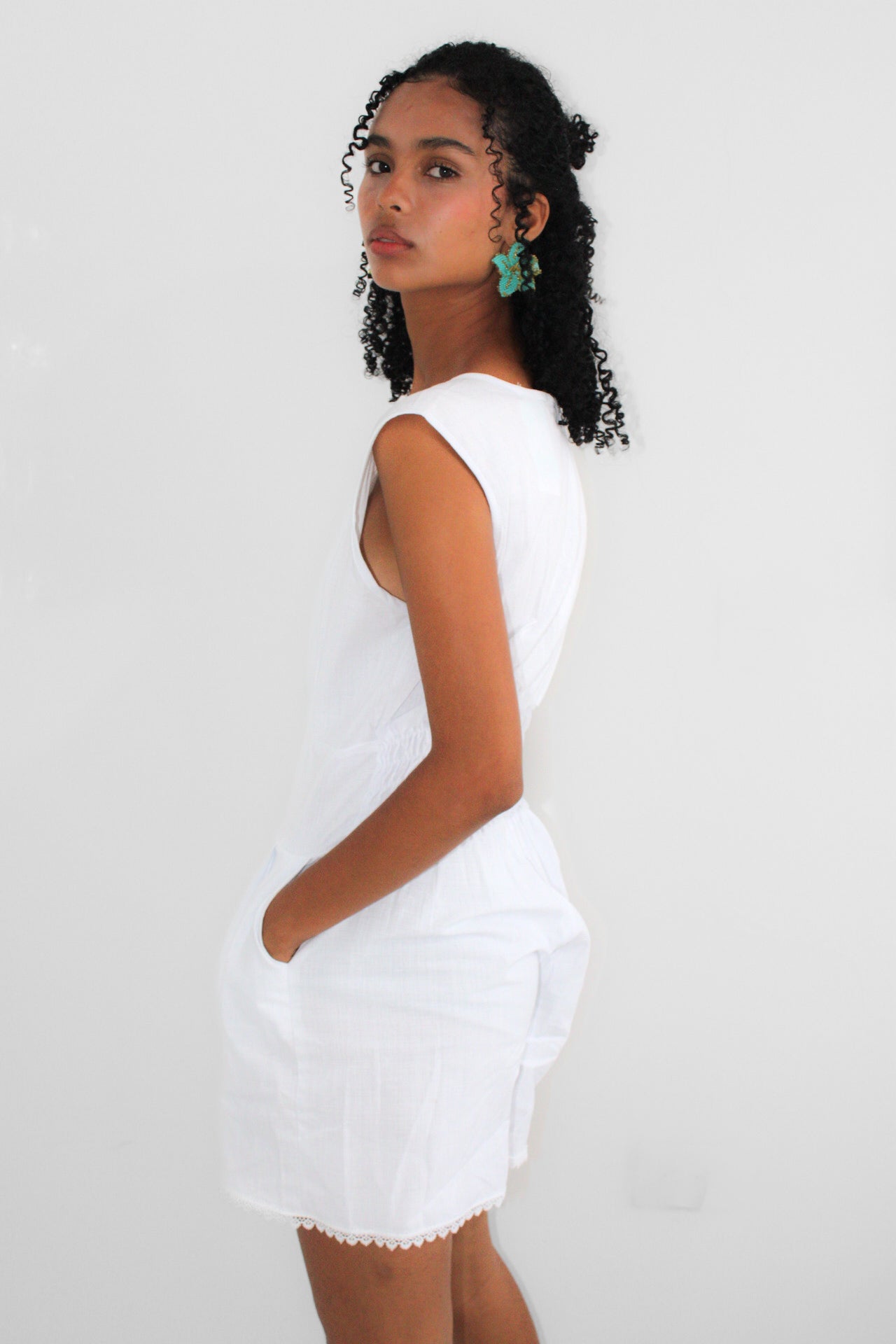Romper Nácar blanco